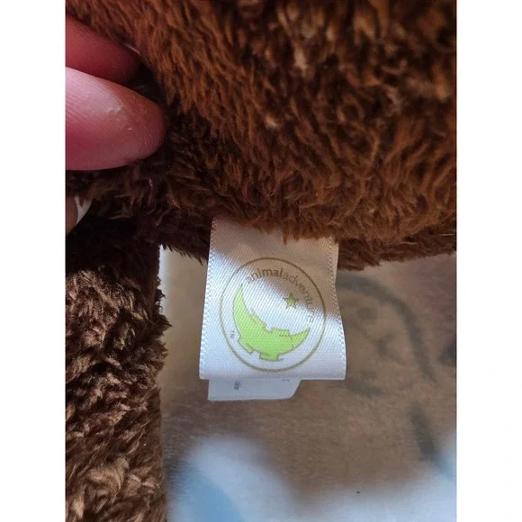 Animal Adventure 2013 Dillard's Christmas Bear Brown Plaid Plush Teddy Bear 14" - Picture 5 of 16